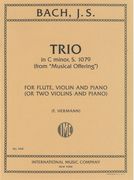 Sonata In C Minor, From Musical Offering : For Two Violins (Or Flute And Violin) And Piano.