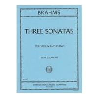 Sonatas, Op. 78, 100, and 108 : For Violin and Piano.