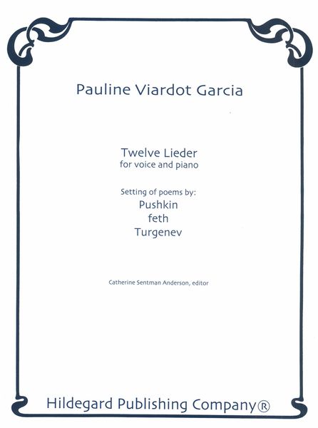 Twelve Lieder / Poetry By Pushkin, Feth, Turgenev.