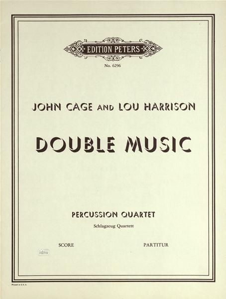 Double Music : For Percussion Quartet.