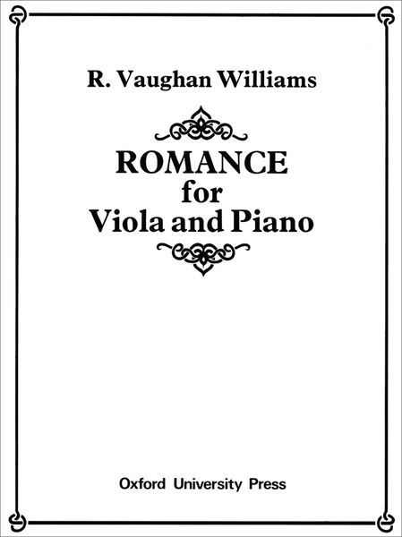 Romance : For Viola And Piano.