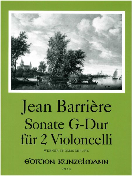Sonata In G Major : For Two Violoncellos / edited by Werner Thomas-Mifune.