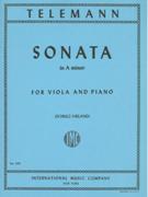 Sonata In A Minor : For Viola and Piano / Ed. by Walter Schulz.