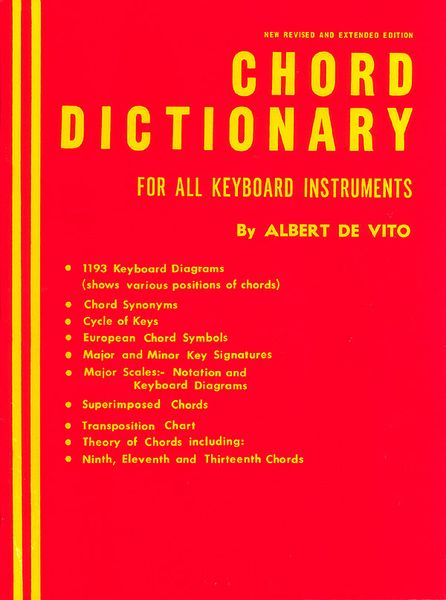 Chord Dictionary For All Keyboard Instruments.