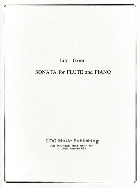 Sonata : For Flute & Piano.