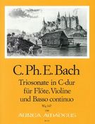 Trio Sonata In C Major, Wq 147 : For Flute (Oboe,Violin), Violin & B. C.