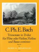 Trio Sonata In D Major, Wq 151 : For Flute (Oboe, Violin), Violin & B.C..