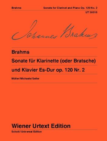 Sonata In E Flat Major, Op. 120 No. 2 : For Clarinet Or Viola and Piano.