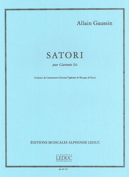 Satori : For Clarinet Solo.