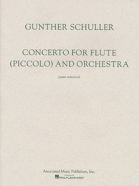 Concerto : For Flute (Piccolo) and Orchestra - Piano reduction.