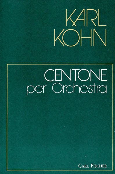 Centone : For Orchestra.