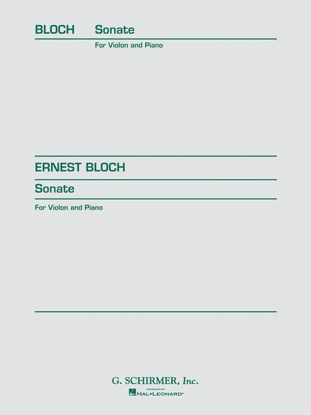 Sonate : For Violin and Piano.