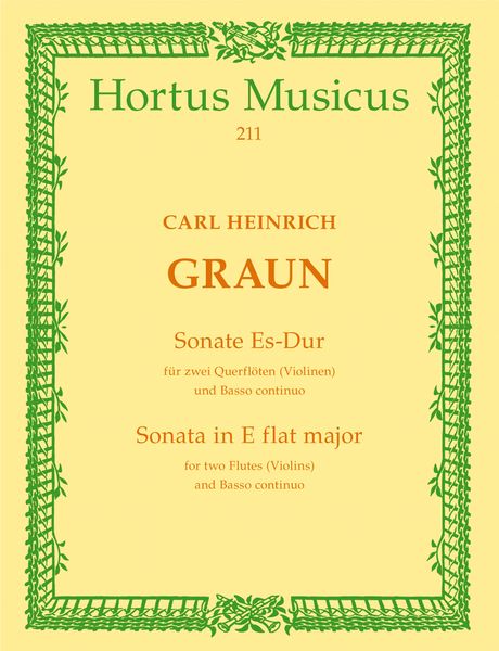Sonata In Eb : For 2 Flutes (Violins) and Basso Continuo.