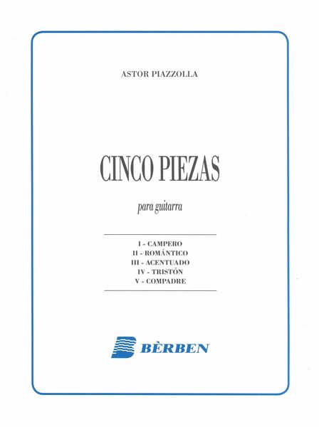 Cinco Piezas : Para Guitarra.