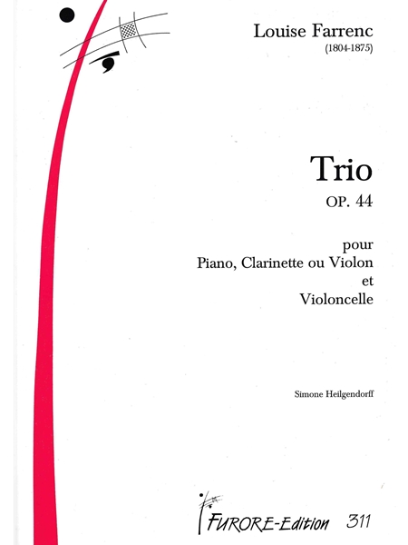Trio In Eb Major, Op. 44 : For Clarinet, Violoncello and Piano / Ed. by Simone Heilgendorff.