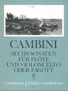 Sechs Sonaten : Für Flöte Und Violoncello Oder Fagott/4-6.