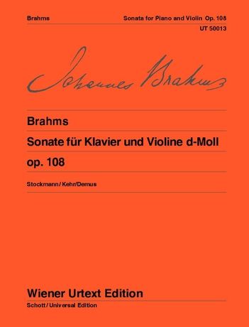 Sonata In D Minor, Op. 108 : For Violin and Piano.