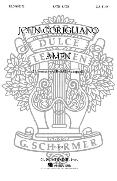 Amen : 2 Choruses A Cappella.