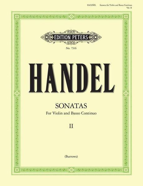 Sonatas, Vol. 2 : For Violin and Piano - Urtext / edited by Donald Burrows.