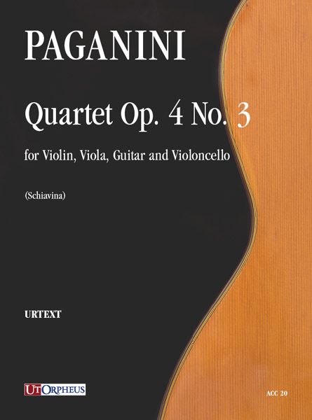 Quartet, Op. 4, No. 3 : For Violin, Viola, Guitar and Violoncello / edited by Andrea Schiavina.