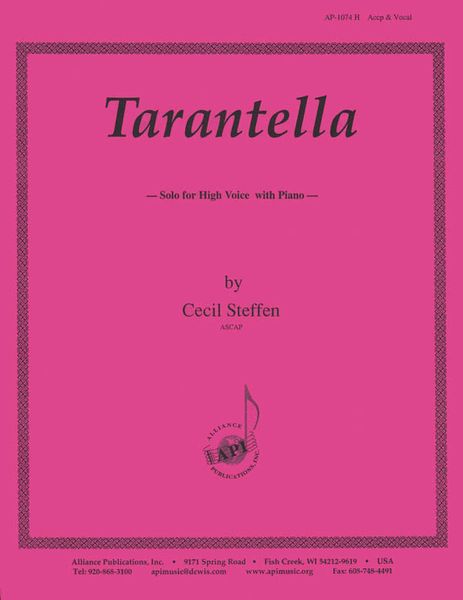 Tarantella : High Voice and Piano.