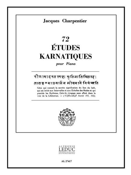 72 Etudes Karnatiques (Nos. 49-54), 9th Cycle : For Piano.