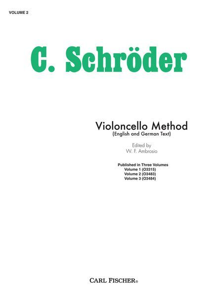Violoncello Method, Vol. 2.