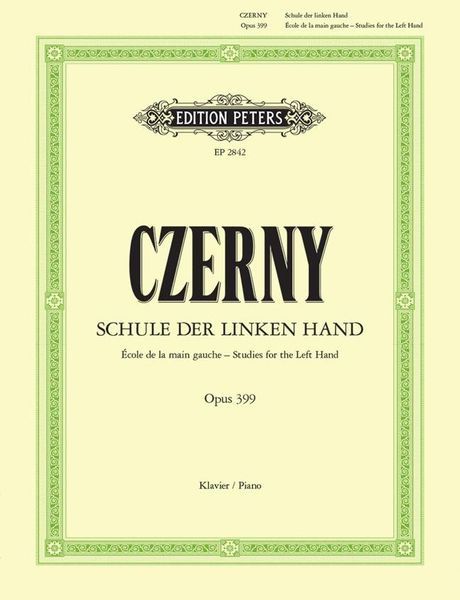 Studies For The Left Hand, Op. 399 : For Piano.