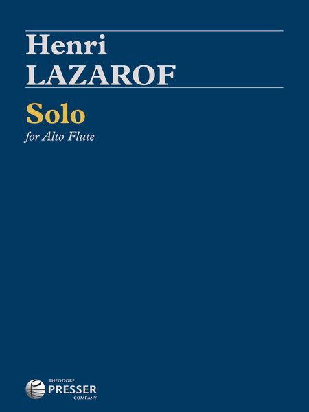 Solo : For Alto Flute (1999).