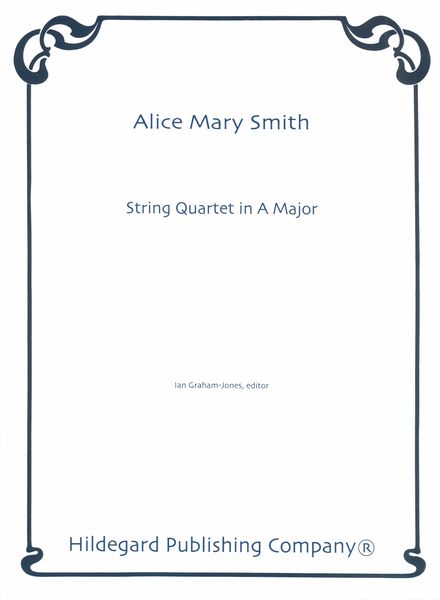String Quartet In A Major / edited by Ian Graham-Jones.