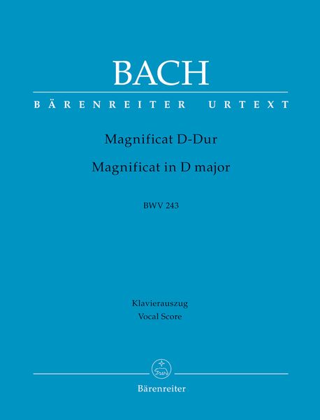 Magnificat D-Dur, BWV 243 / Piano reduction by Eduard Müller and Andreas Köhs.