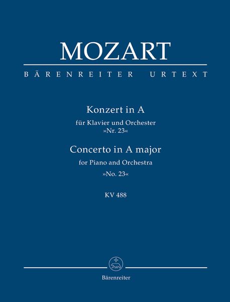 Concerto No. 23 In A Major, K. 488 : For Piano and Orchestra.