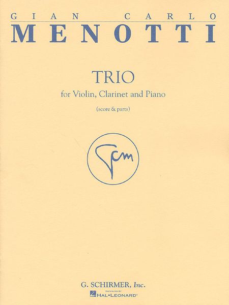 Trio : For Violin, Clarinet and Piano.