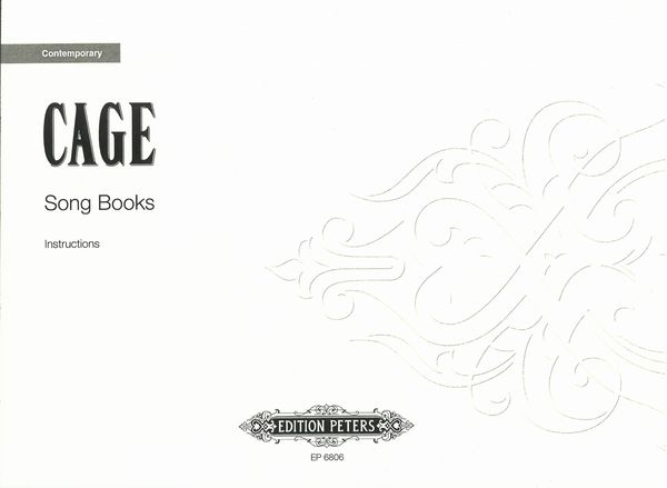 Song Books, Instructions : For Voice.