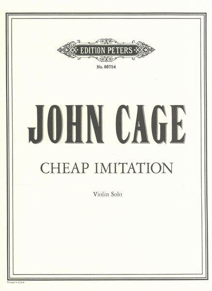 Cheap Imitation : For Violin.