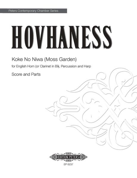 Koke No Niwa : For English Horn Or Clarinet, Harp, and 2 Percussion.