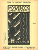 Monadnock (Fantasy) : For Orchestra.