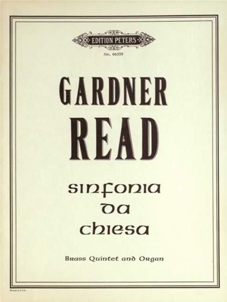 Sinfonia Da Chiese : For Horn, 2 Trumpets, 2 Trombones, and Organ.