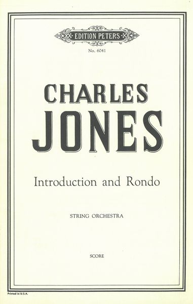 Introduction and Rondo : For Strings.