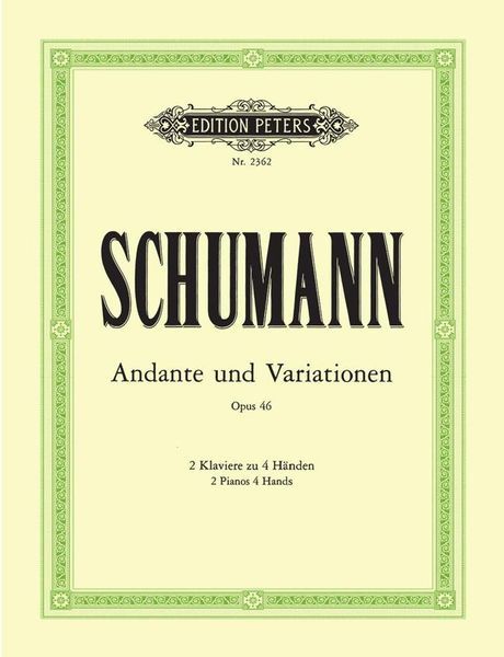 Andante and Variations : For 2 Pianos.