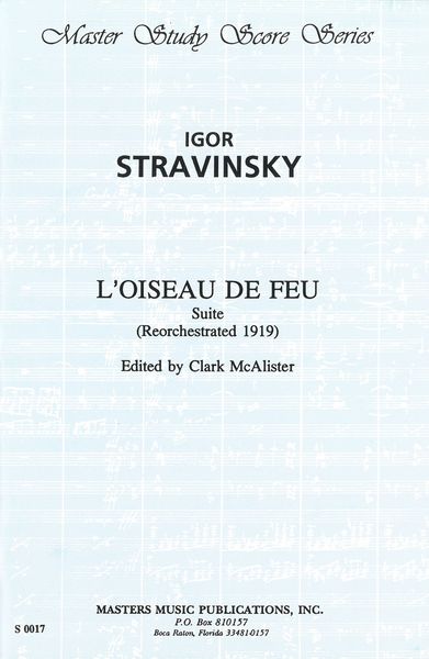 Firebird, 1919 Suite : For Orchestra / edited by Clark Mc Alister.