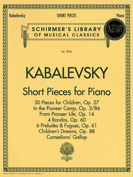 Short Pieces : For Piano.