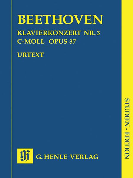 Concerto No. 3 In C Minor, Op. 37 : For Piano and Orchestra / Hrsg. Von Hans-Werner Kuethen.
