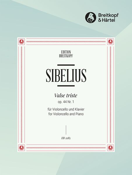 Valse Triste, Op. 44 No. 1 : For Violoncello and Piano / arranged by Friedrich Hermann.