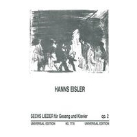 6 Lieder, Op. 2 : For Voice and Piano.