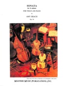 Sonata In A Minor, Op. 34 : For Violin and Piano.