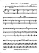 Miserere Paraphrase : For Violin and Piano.