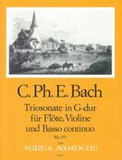 Trio Sonata In G Major, Wq 150 : For Flute (Oboe, Violin), Violin & Basso Continuo.