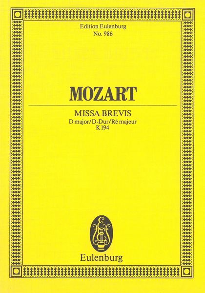Mass Brevis In D Major, K. 194 arr. Felix Schroeder.