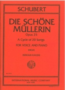 Schöne Müllerin, Op. 25 - A Cycle Of 20 Songs : For High Voice and Piano / edited by Sergius Kagen.